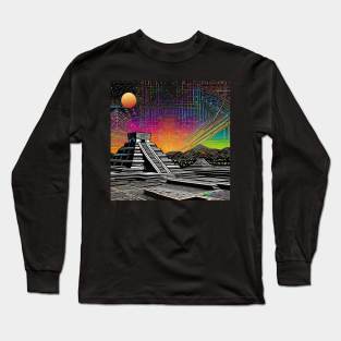 Psychedelic Apocalypse Eclipse Dreams 110 Long Sleeve T-Shirt